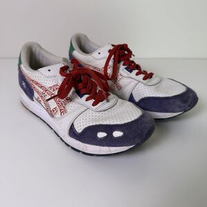 Asics Gel Lyte OG Sneakers Mens 8 Retro Vintage Runner Red White Blue Trainers